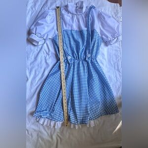 Dorthy Costume Dress Gingham Prairie Halloween Pageant Wear Fall Festival wizard